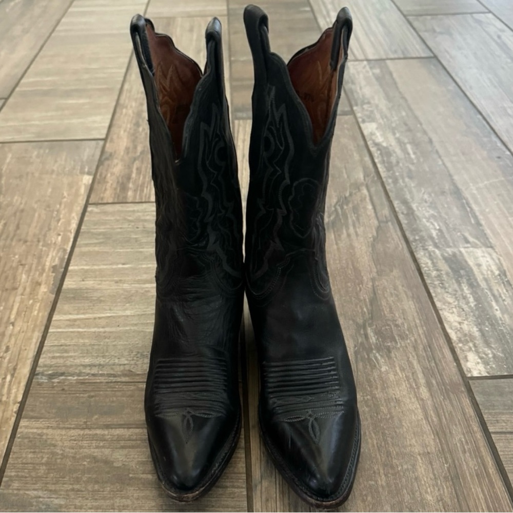 Lucchese cowboy boots, black